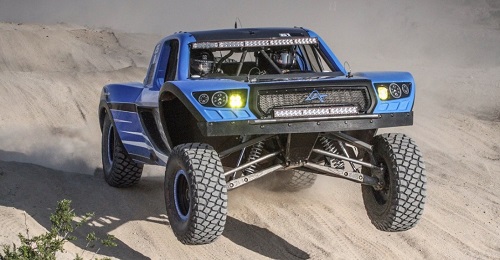 Trophy trucks feature long travel suspensions and high power engines. Trophy truck